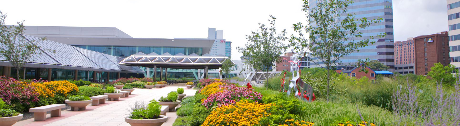 A view of the Baltimore Convention Center.