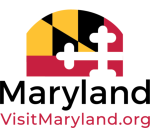 Official logo of Visit Maryland.