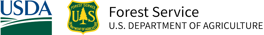 Official logo of the Forest Service US Department of Agriculture.