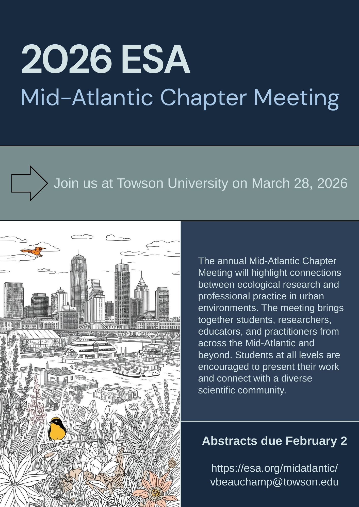 flyer for 2026 MidAtlantic meeting