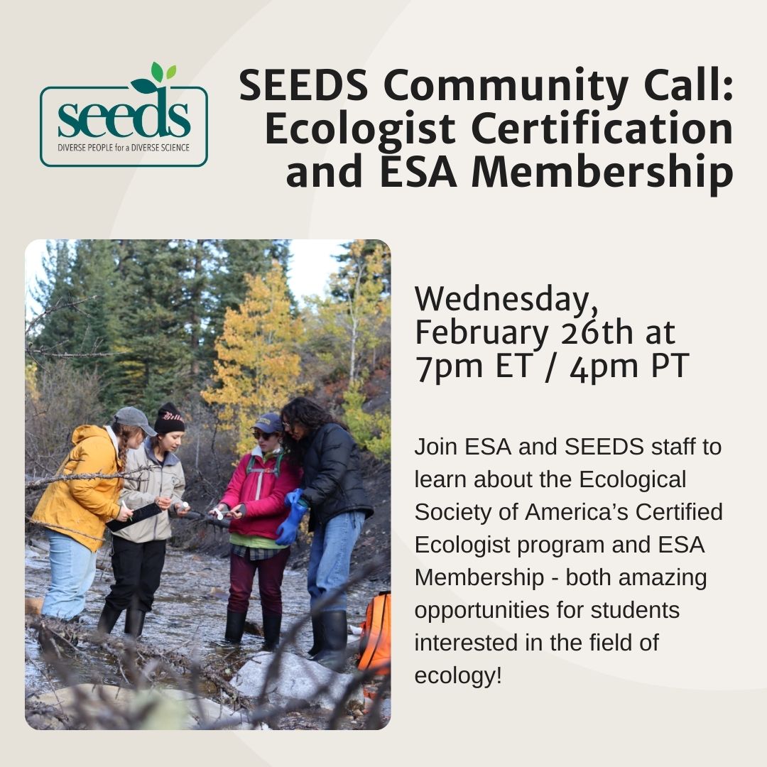 SEEDS Chapter Community Calls – SEEDS