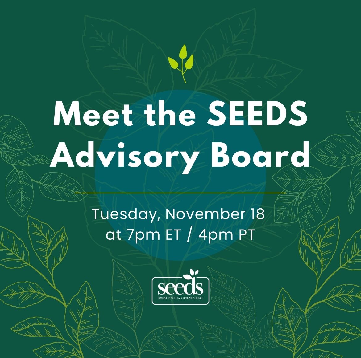 SEEDS Chapter Community Calls – SEEDS