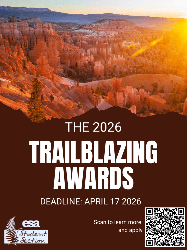 Poster style image has the text, The 2026 Trailblazing Award and a QR code link.