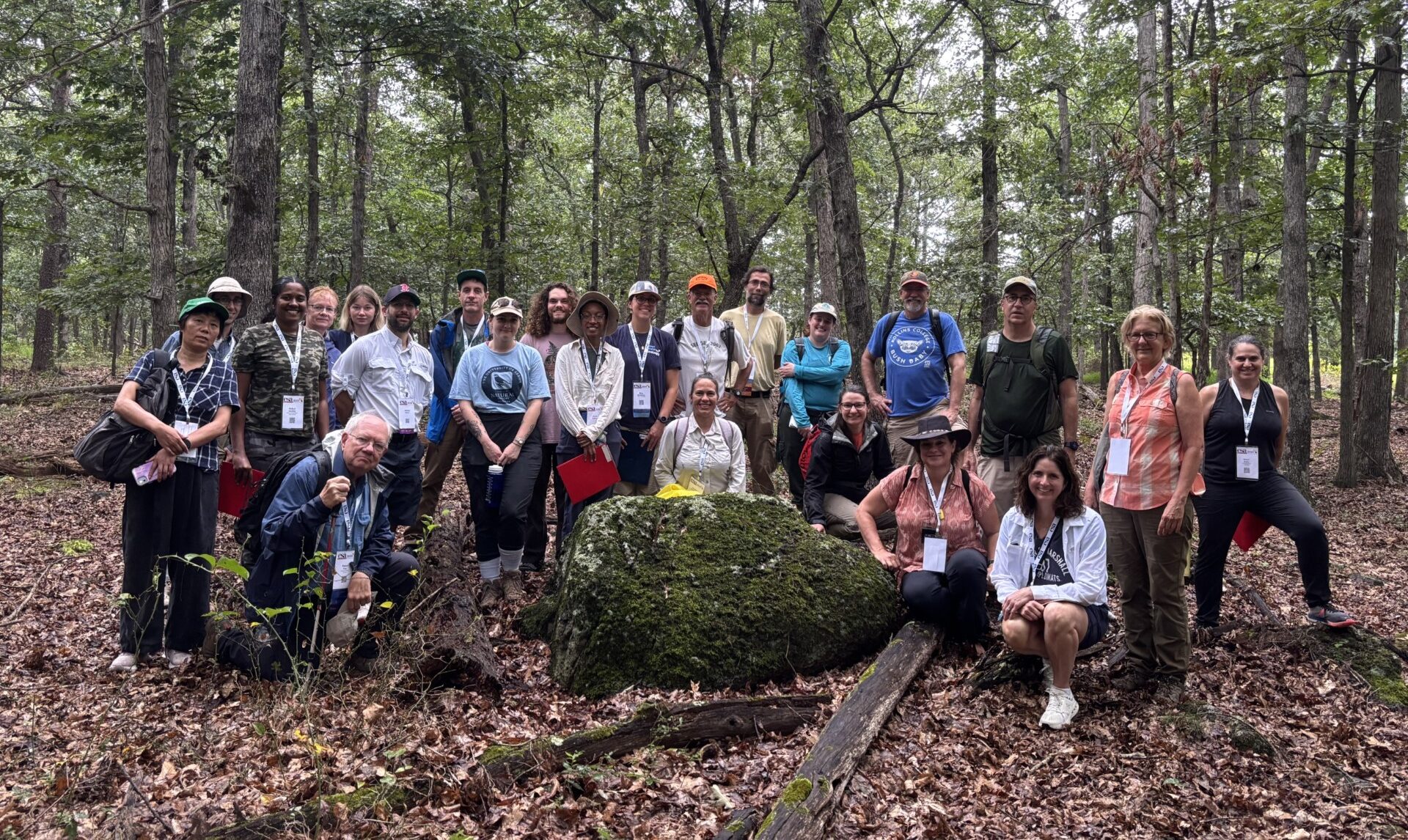 Vegetation Panel Field Trip Participants in Serpentine Woodland, Potomac, Maryland
