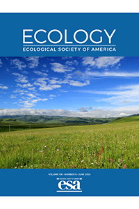 Thumbnail showing the cover of the June issue of Ecology