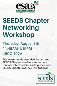 Thumbnail promoting the 2024 Annual Meeting SEEDS Chapter Networking Workshop