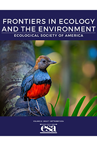 Thumbnail showing the September 2024 cover of Frontiers in Ecology and the Environment