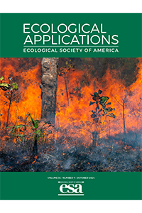 Thumbnail showing the October 2024 cover of Ecological Applications