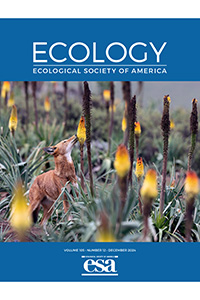 Thumbnail showing the December 2024 cover of Ecology