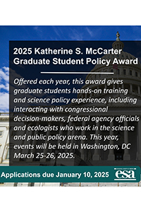 Thumbnail showing promotional image for the 2025 Graduate Student Policy Award