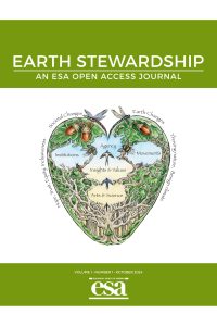 the cover of our new Earth Stewardship journal