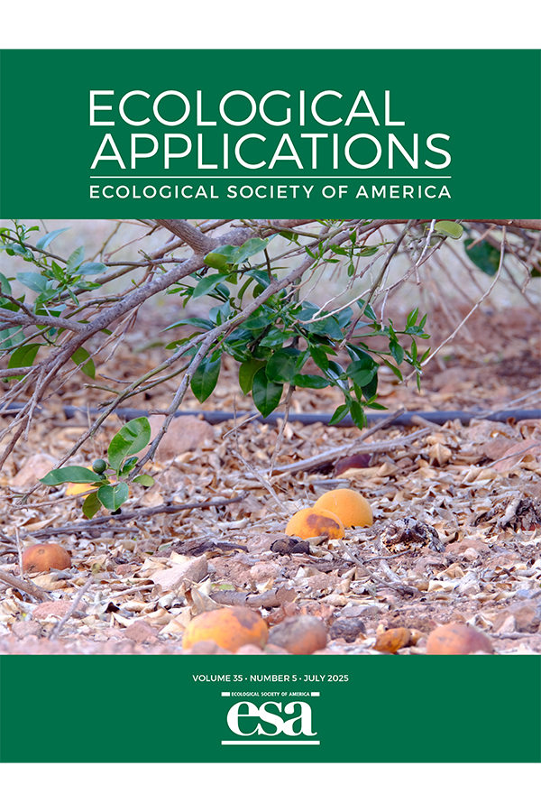 the cover of the July 2025 issue of Ecological Applications