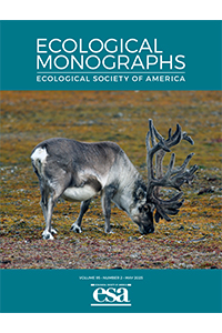 Cover of the May issue of "Ecological Monographs"