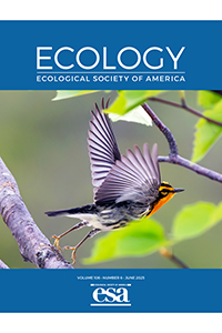 Cover of the June issue of "Ecology"