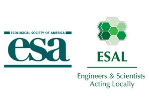 Logos of the Ecological Society of America and Engineers & Scientists Acting Locally