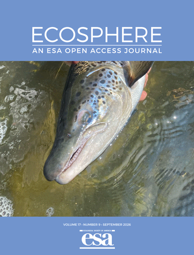 Ecosphere's September 2026 cover with a photo of a salmon